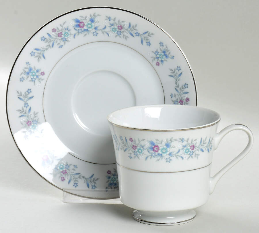 Blossom Time Footed Cup & Saucer Set by Wellin-1