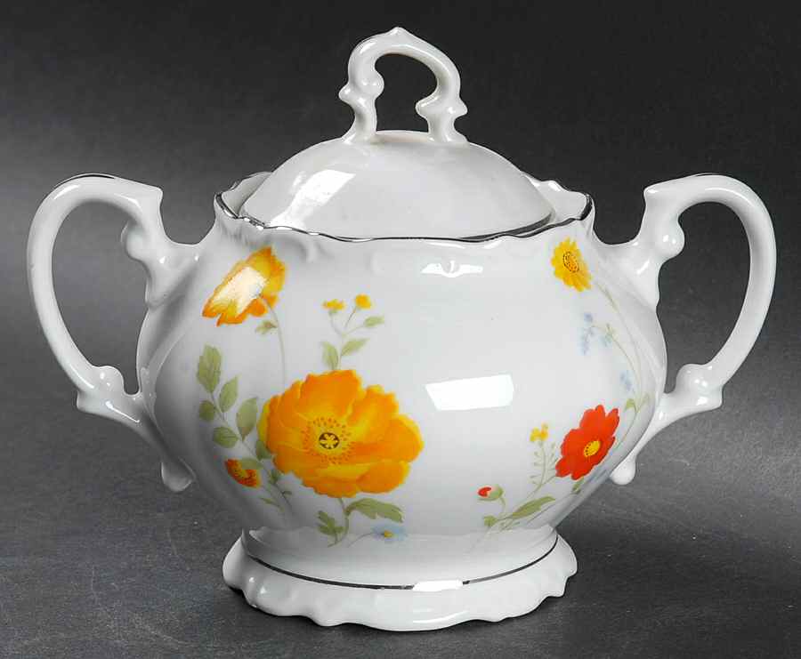 Tivoli Garden Sugar Bowl & Lid by Wellin-1