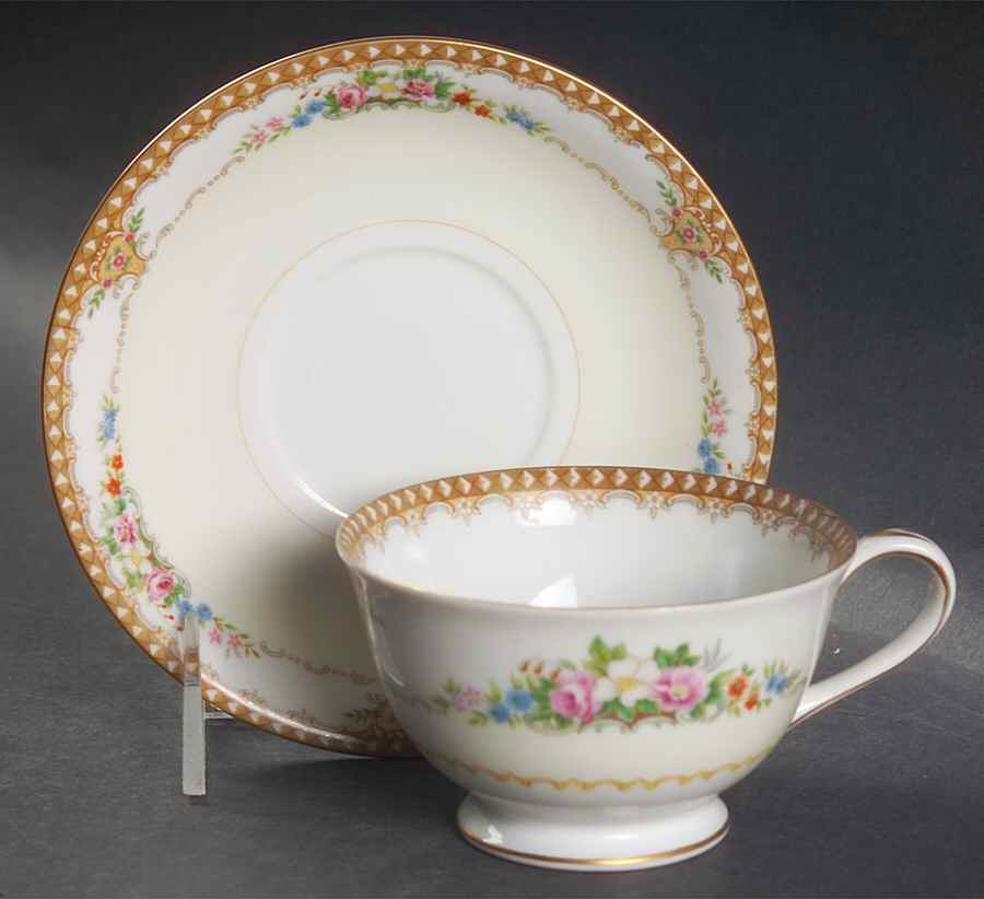 Adela Footed Cup & Saucer Set by Wentworth-1