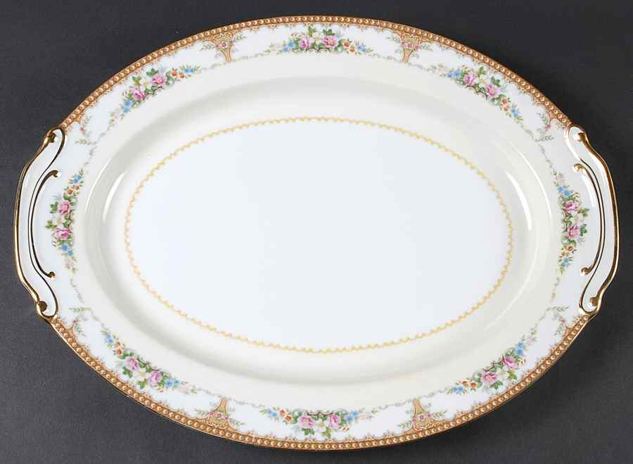 Adela 16" Oval Serving Platter by Wentworth-1