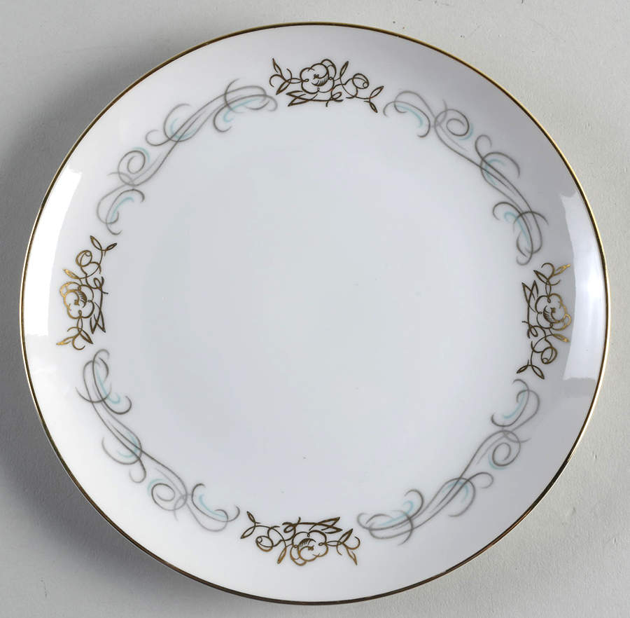 Golden Scroll Salad Plate by Wentworth-1