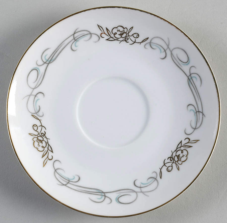 Golden Scroll Saucer by Wentworth-1