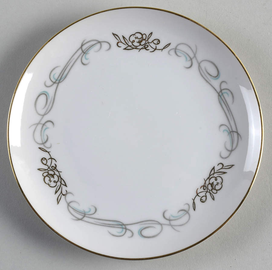 Golden Scroll Bread & Butter Plate by Wentworth-1