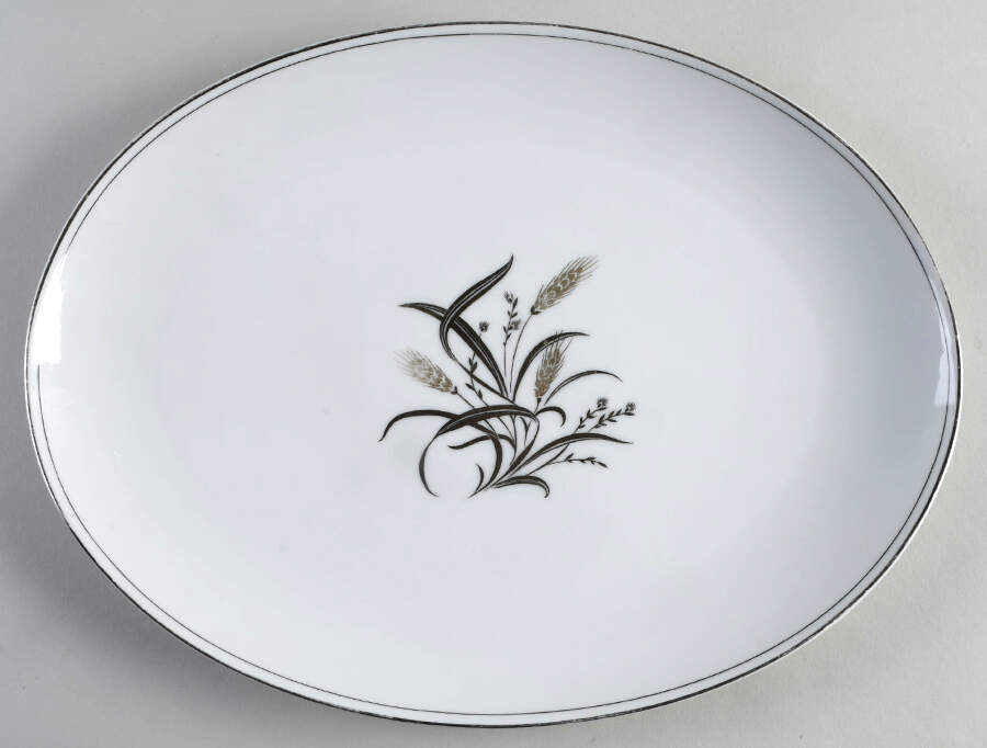 Imperial Wheat 14" Oval Serving Platter by Wentworth-1
