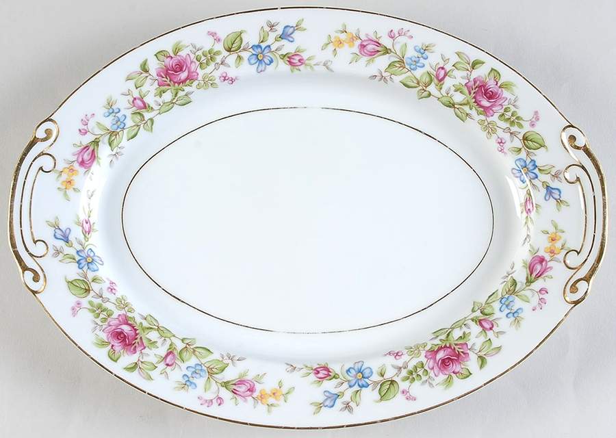 Montclair 12" Oval Serving Platter by Wentworth-1