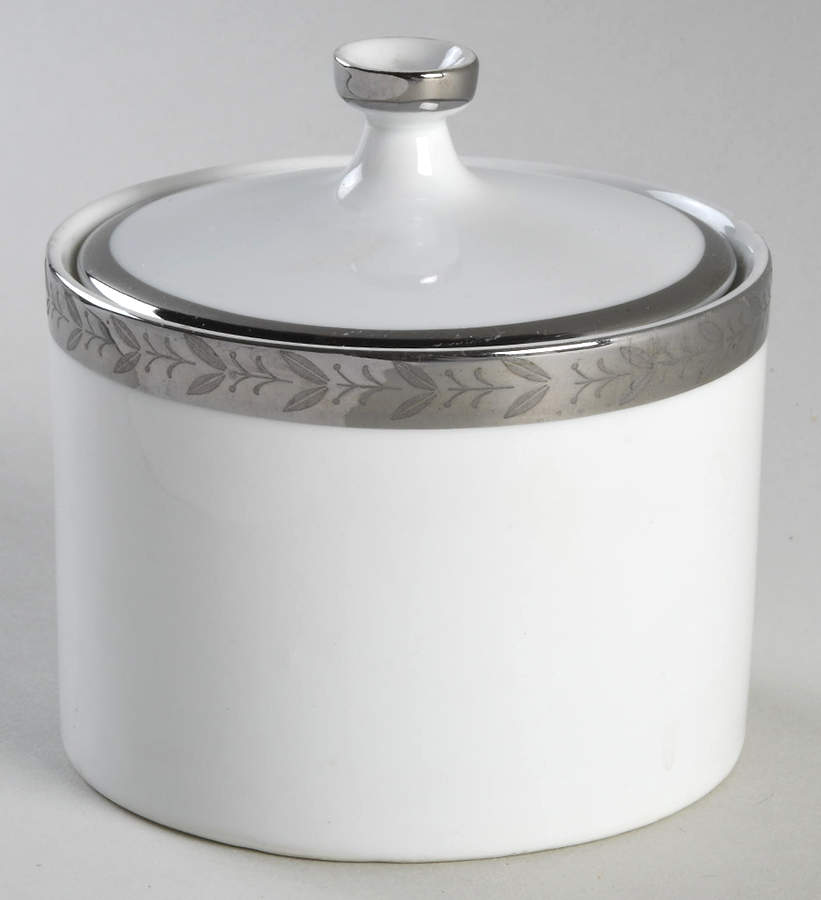 Platina Sugar Bowl & Lid by Wentworth-1