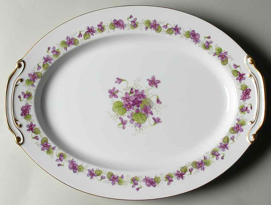 Printemps 16" Oval Serving Platter by Wentworth-1