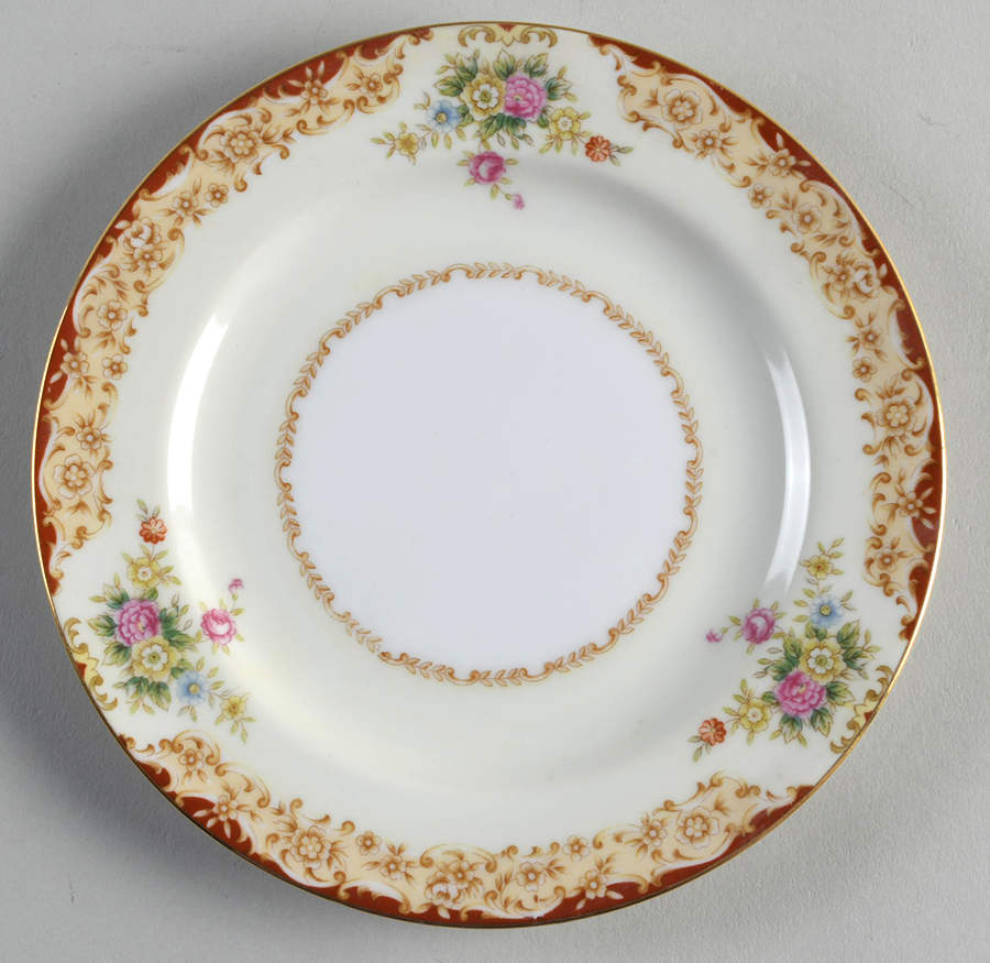 Red Fern Bread & Butter Plate by Wentworth-1