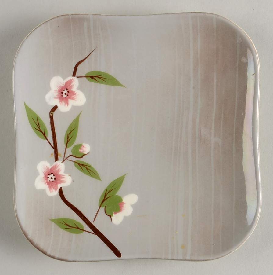Birchwood Gray Bread & Butter Plate by Weil Ware-1