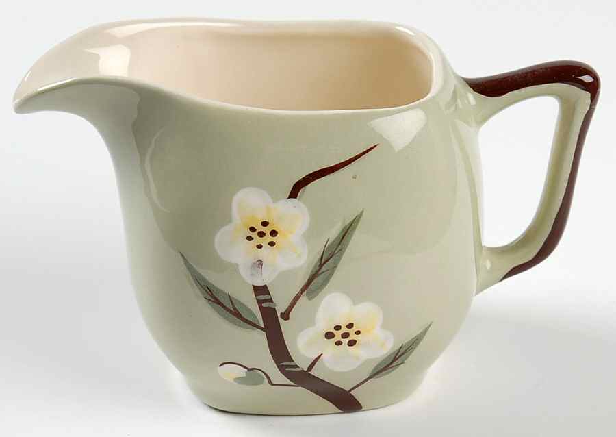 Blossom Celadon Creamer by Weil Ware-1