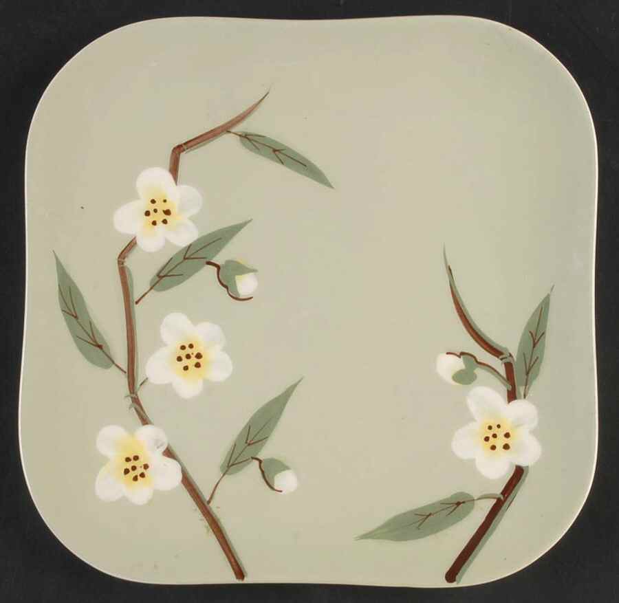 Blossom Celadon Salad Plate by Weil Ware-1