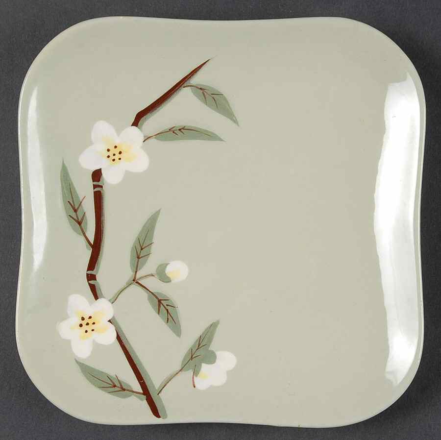 Blossom Celadon Bread & Butter Plate by Weil Ware-1