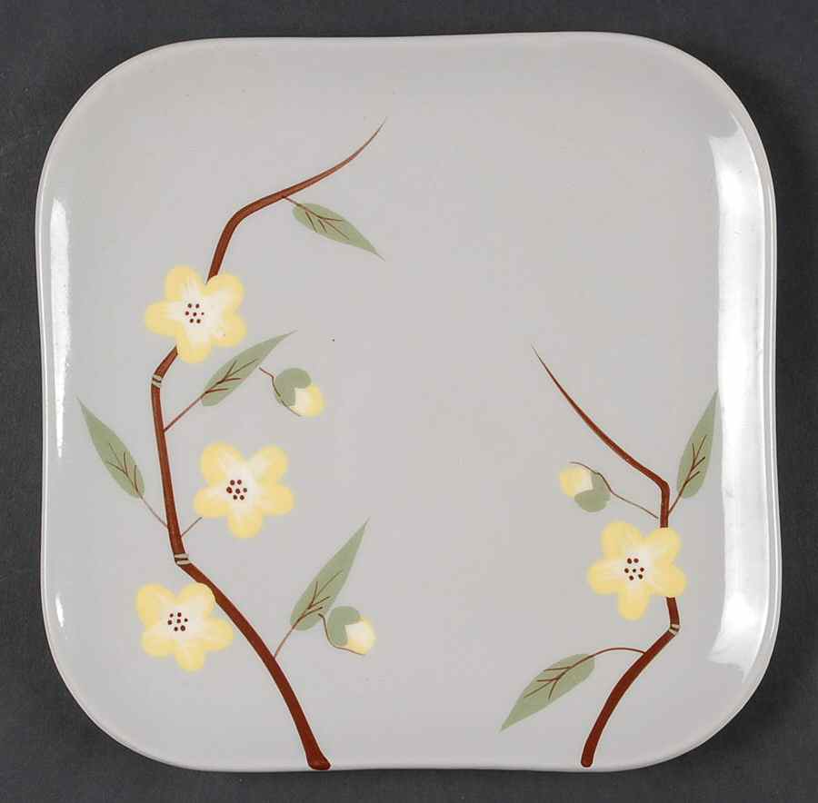 Blossom Gray Salad Plate by Weil Ware-1