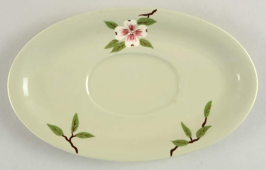 Brentwood Celadon Underplate for Gravy Boat by Weil Ware-1