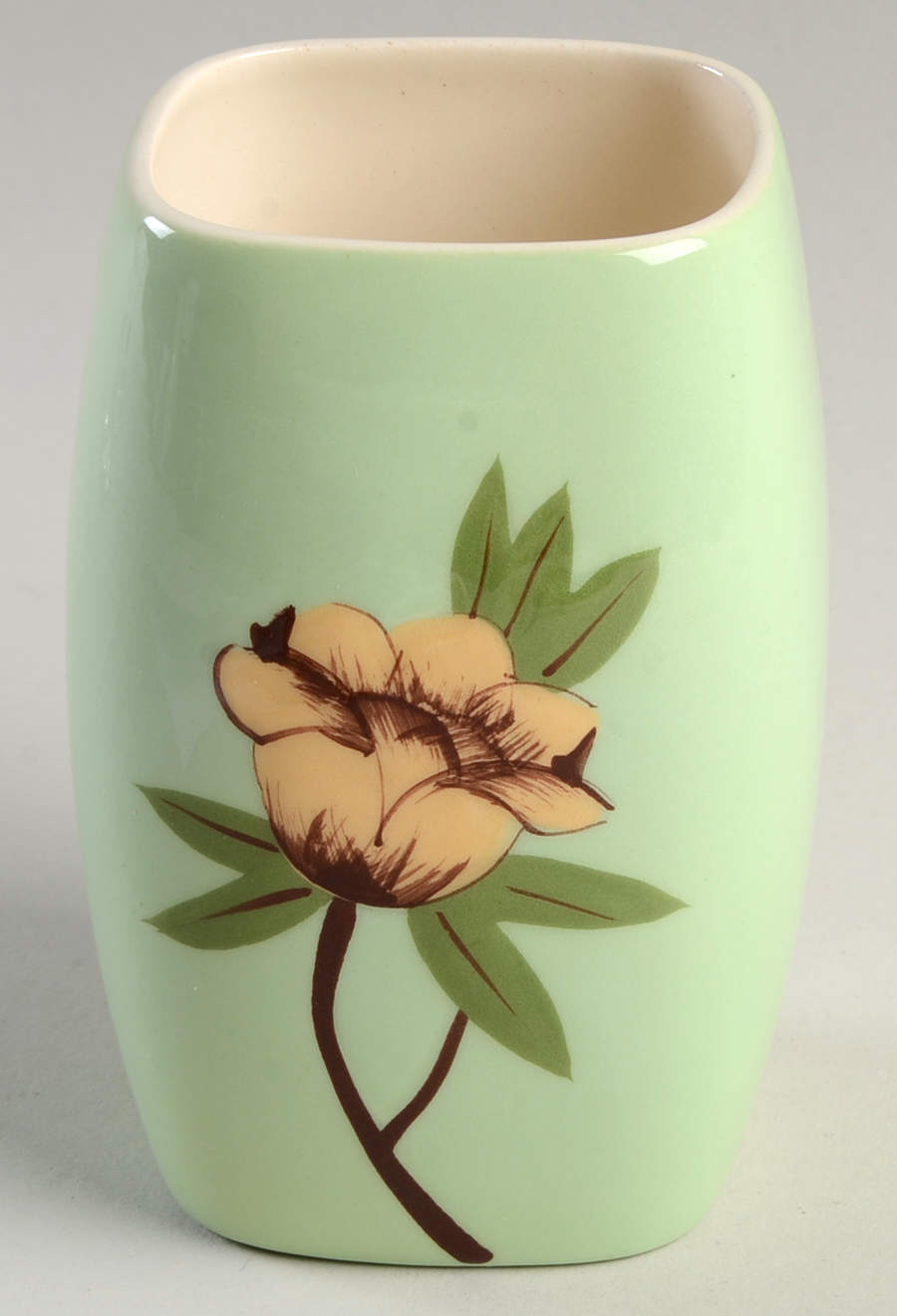 Rose Green Tall China Tumbler by Weil Ware-1