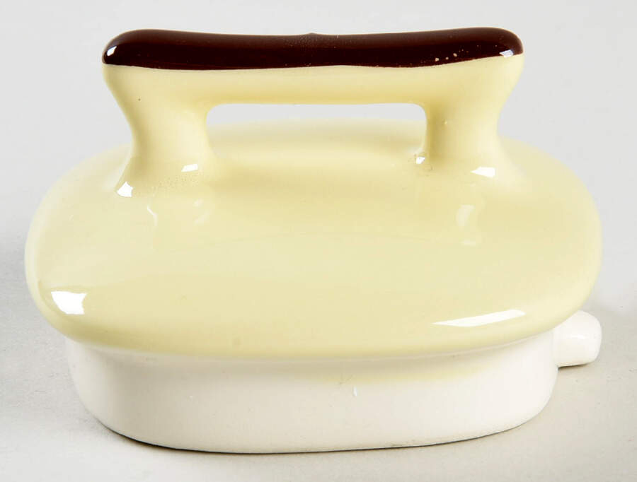 Rose Yellow Lid for Teapot by Weil Ware-1
