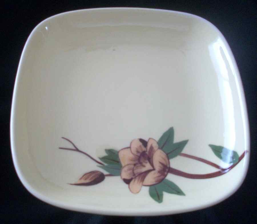 Rose Yellow Compote by Weil Ware-1