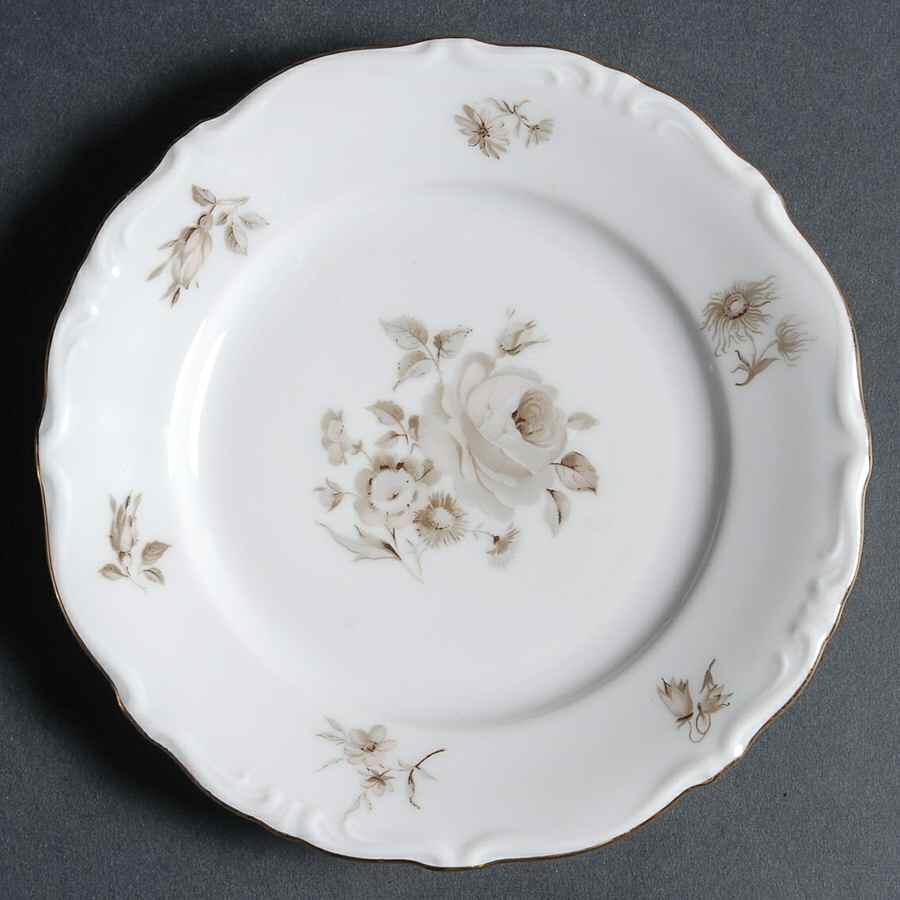 Dawn Rose (Gold Trim) Bread & Butter Plate by Winterling - Bavaria-1