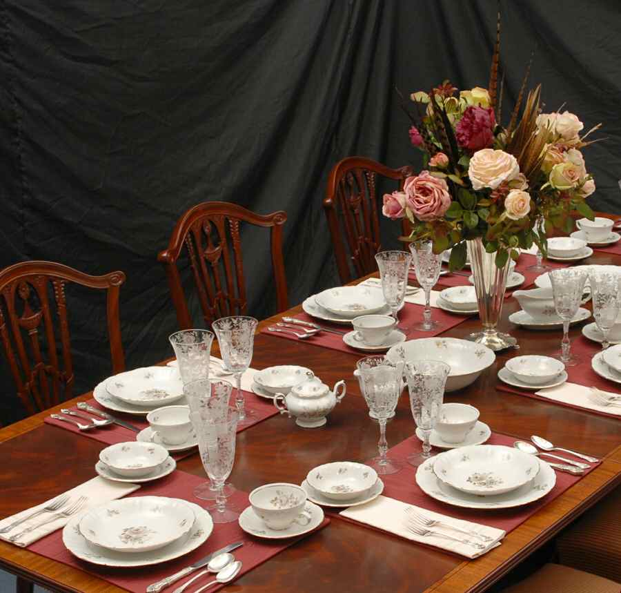 Empress (Gold Trim) 54 Piece Estate Set by Winterling - Bavaria-1