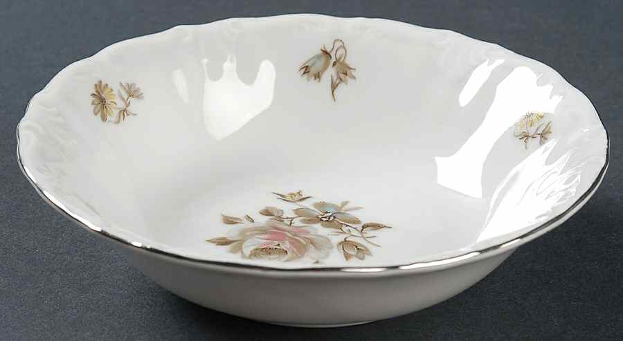 Empress (Platinum Trim) Fruit/Dessert (Sauce) Bowl by Winterling - Bavaria-1