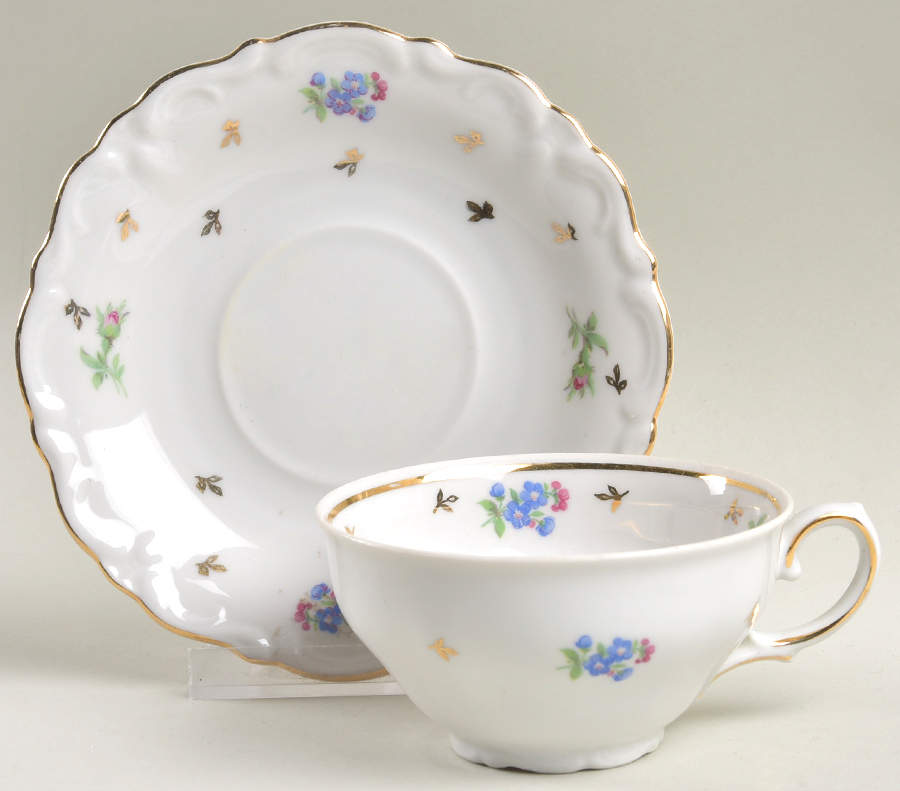 Mayfield Flat Cup & Saucer Set by Winterling - Bavaria-1