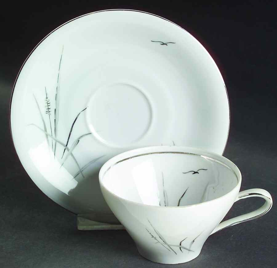 WIG13 Flat Cup & Saucer Set by Winterling - Bavaria-1