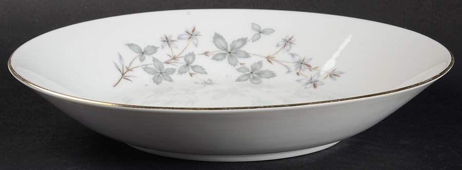 Gray Leaf Coupe Soup Bowl by Winterling - Bavaria-1