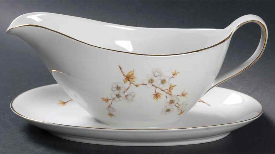 WIG7 Gravy Boat with Attached Underplate by Winterling - Bavaria-1