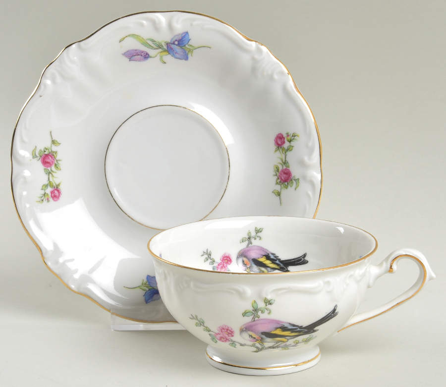 WIG72 Footed Cup & Saucer Set by Winterling - Bavaria-1