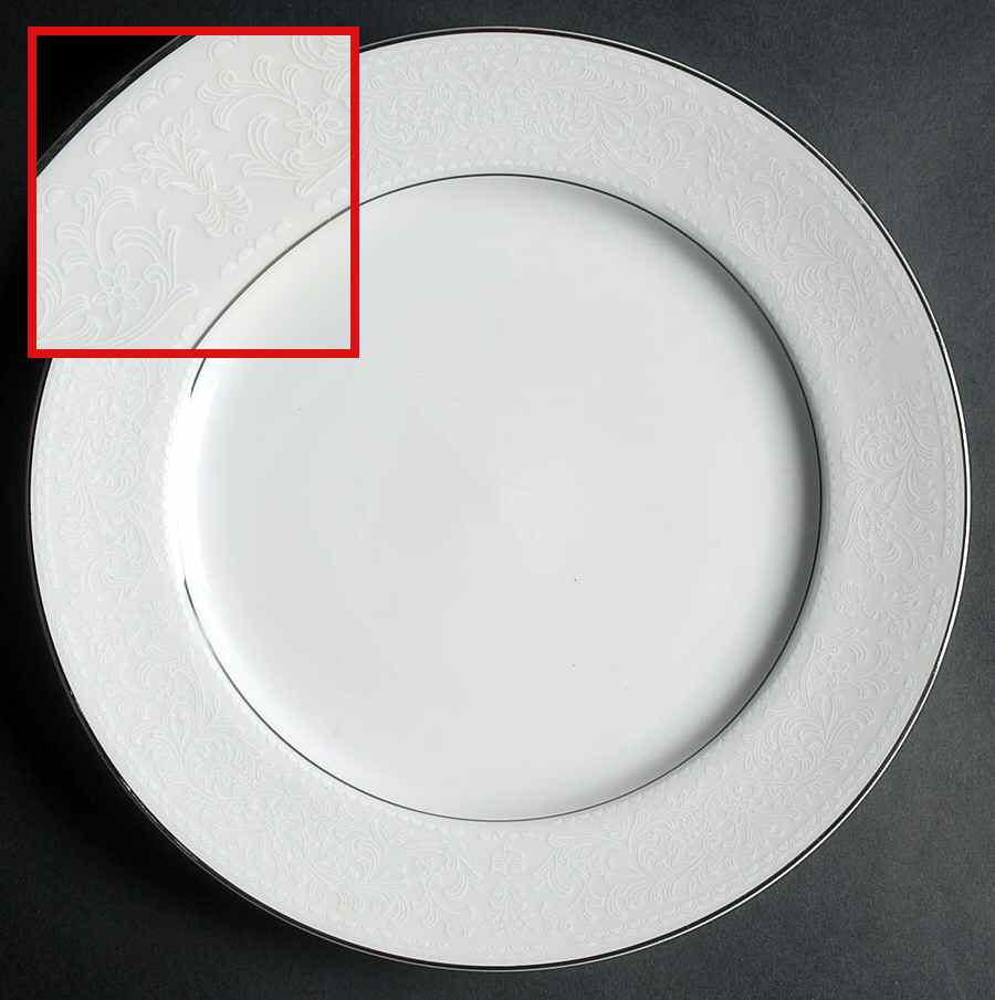 Bridal Lace Dinner Plate by Wilshire House-1