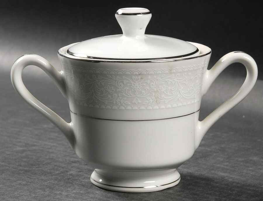Bridal Lace Sugar Bowl & Lid by Wilshire House-1