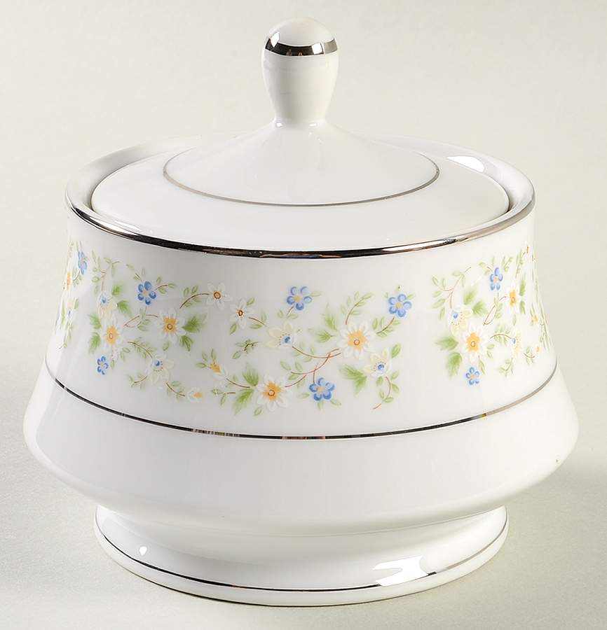 Country Gardens Sugar Bowl & Lid by Wilshire House-1