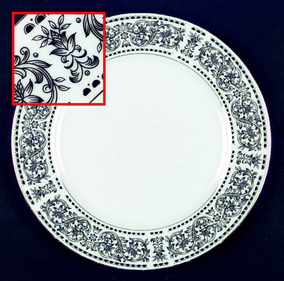 Spanish Scroll Dinner Plate by Wilshire House-1