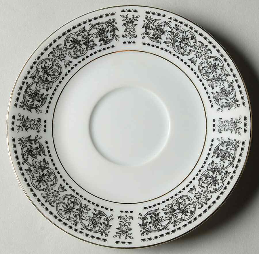 Spanish Scroll Saucer by Wilshire House-1