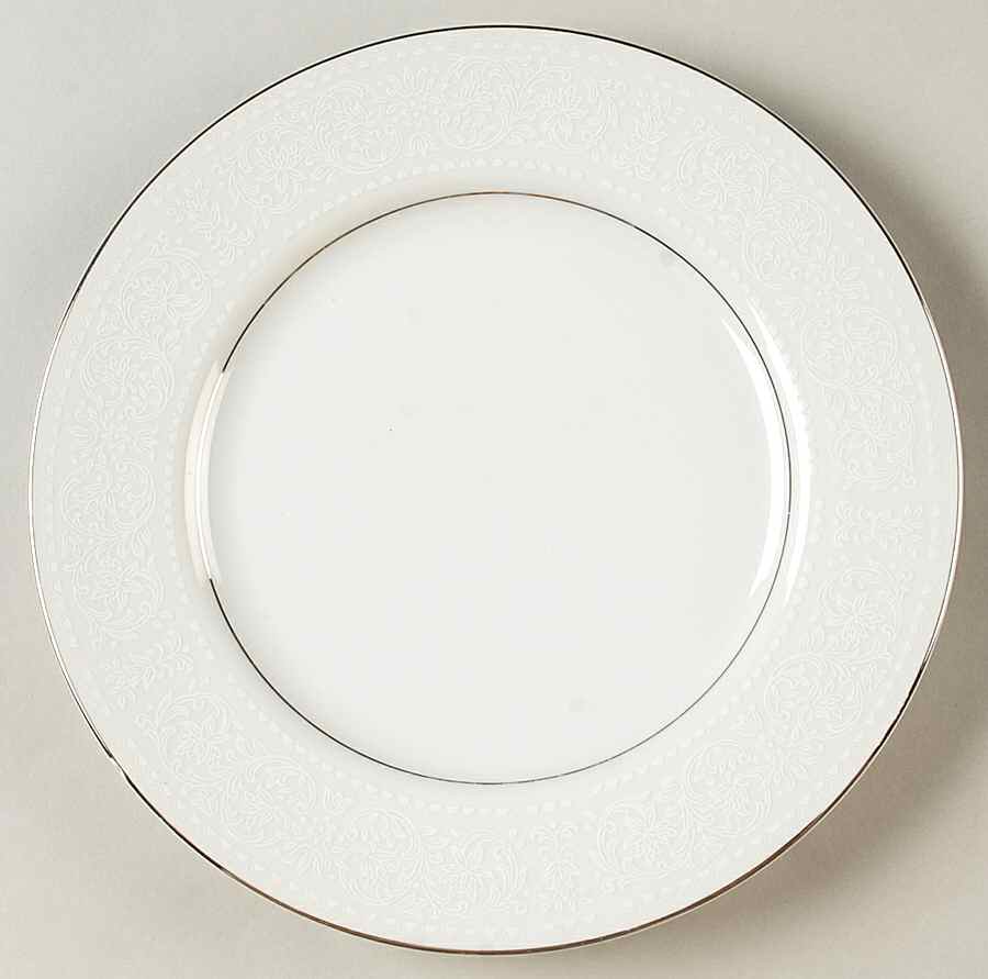 White Lace Salad Plate by Wilshire House-1