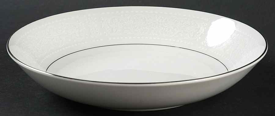 White Lace Coupe Soup Bowl by Wilshire House-1