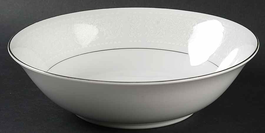 White Lace 9" Round Vegetable Bowl by Wilshire House-1