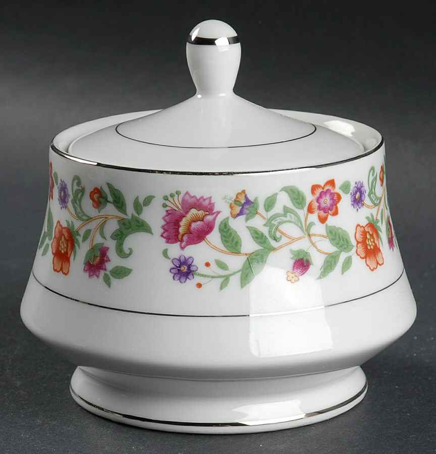 Wind Song Sugar Bowl & Lid by Wilshire House-1