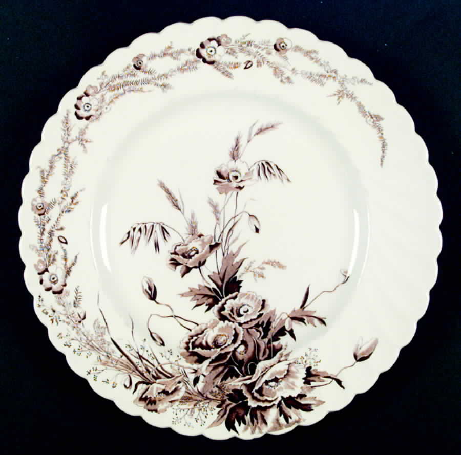 Harvest Brown Dinner Plate by Arthur J Wilkinson-1