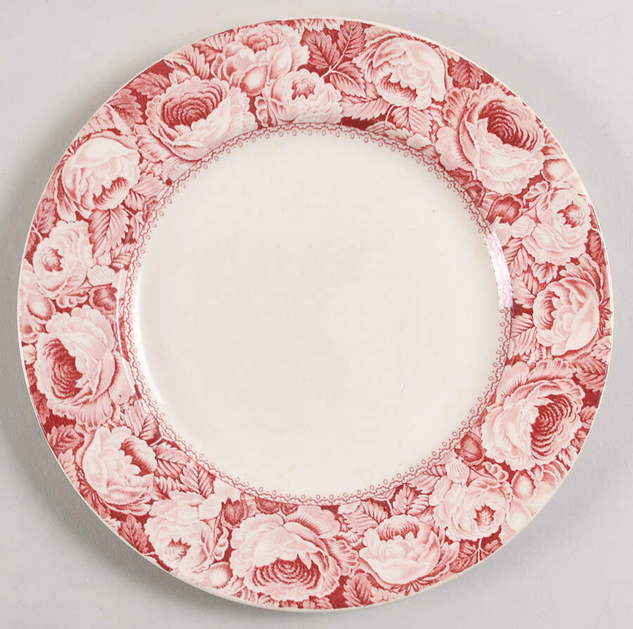 June Pink Salad Plate by Arthur J Wilkinson-1