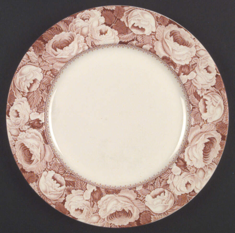 June Pink Dinner Plate by Arthur J Wilkinson-1