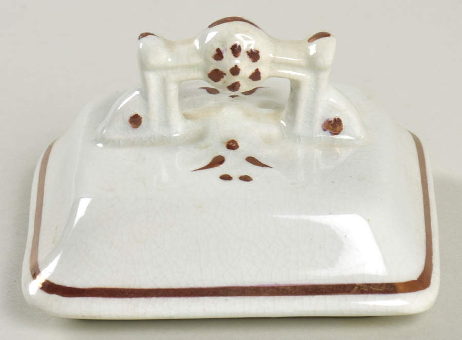 Tea Leaf Lid for Oversize Sugar Bowl by Arthur J Wilkinson-1