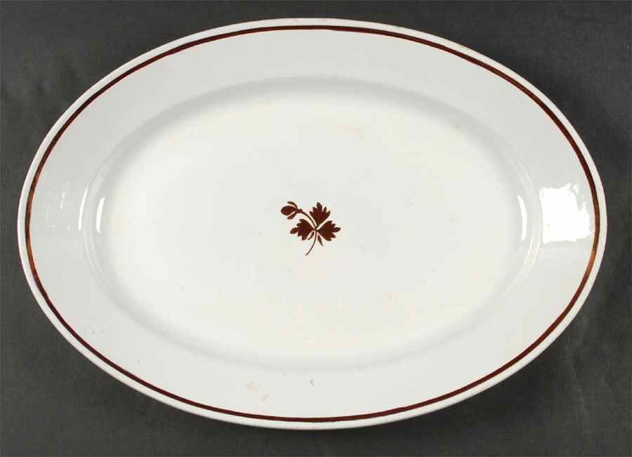 Tea Leaf 16" Oval Serving Platter by Arthur J Wilkinson-1