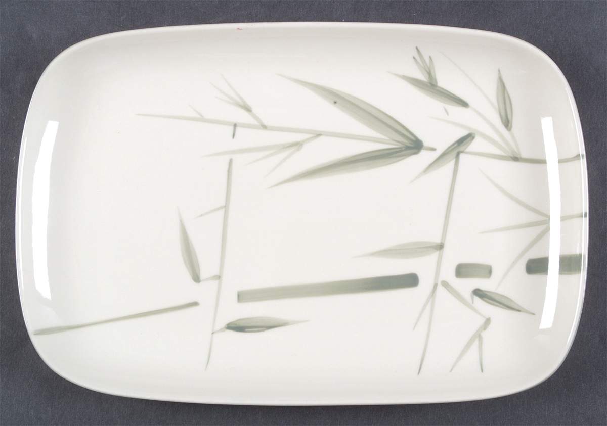 Bamboo (Round) 12" Rectangular Serving Platter by Winfield-1
