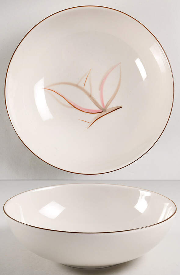 Dragon Flower 9" Round Vegetable Bowl by Winfield-1