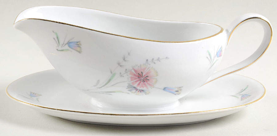 WLD1 Gravy Boat with Attached Underplate by Waldershof-1