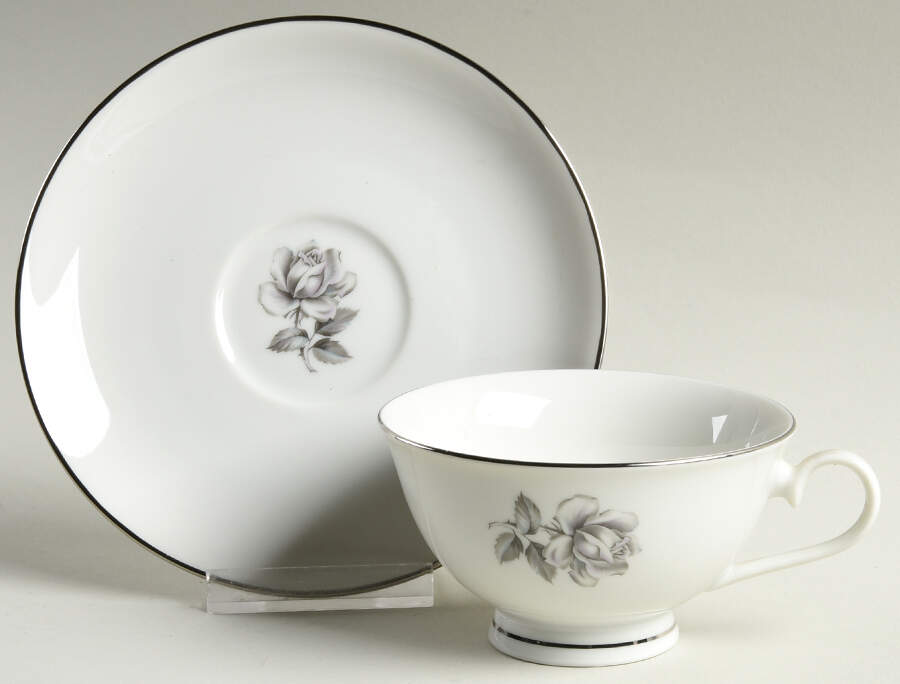 Contessa Footed Cup & Saucer Set by Wood Canning-1