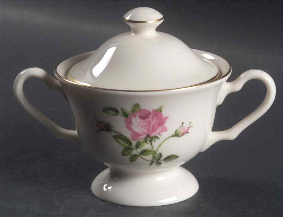 Morning Rose Sugar Bowl & Lid by Westport-1