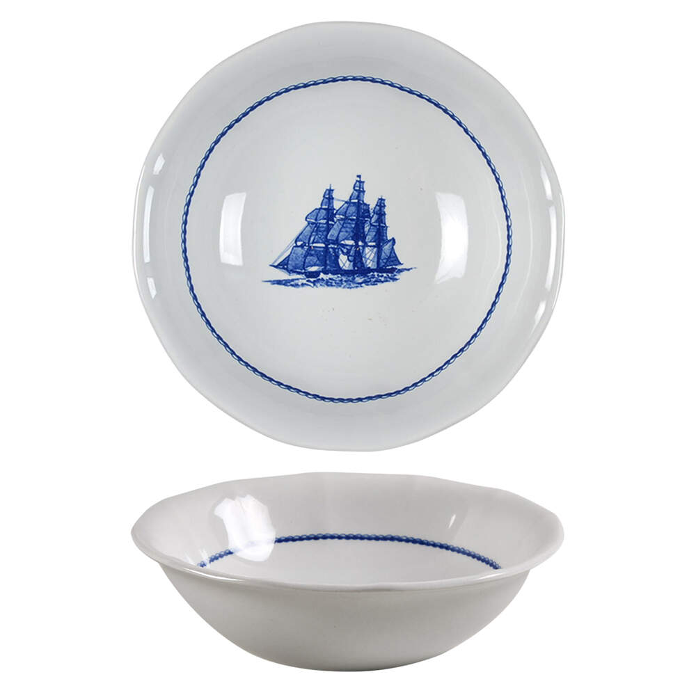 American Clipper Blue Coupe Cereal Bowl by Wedgwood-1