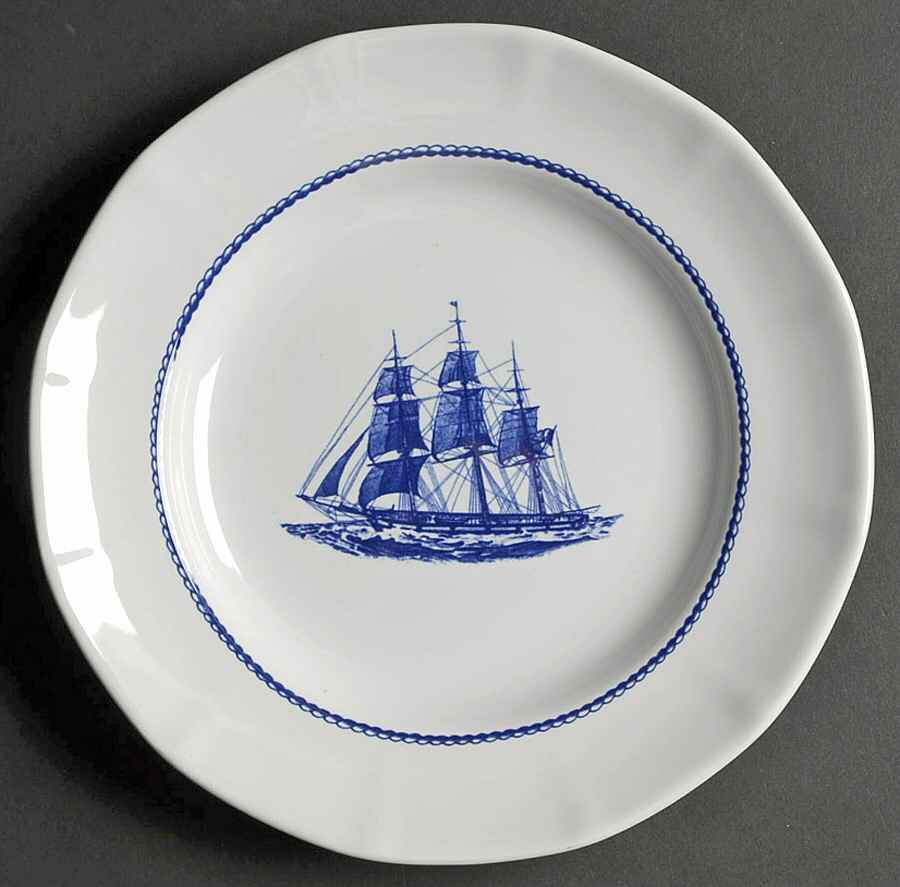 American Clipper Blue Luncheon Plate by Wedgwood-1